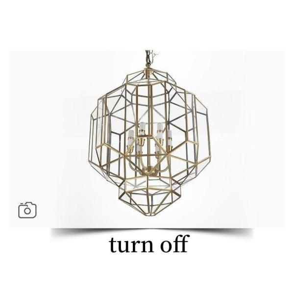 All Copper Simple Glass Entry Pendant Light New Chinese Creative For Staircase Corridor Restaurant Villa