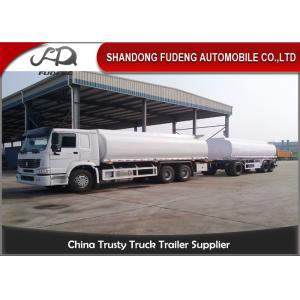 SINOTRUCK Howo Vacuum Tank Truck , 309KW Power Tanker Truck Trailer