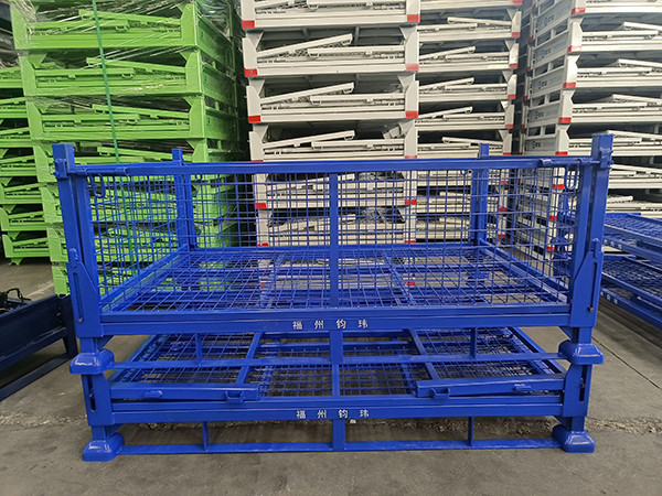 Buy Padlock Locking System Collapsible Pallet Cage With ISO9001 Certificate at wholesale prices