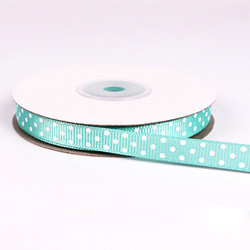 HOT SALE grosgrain polka dot ribbon printed grosgrain ribbon