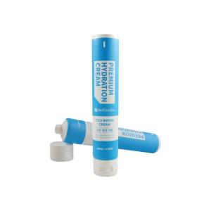 PE plastic cosmetic packaging tube empty whitening lotion transparent tube