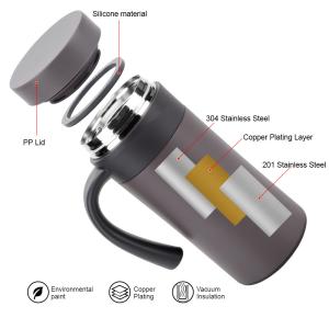 400ml Stainless Steel Tumbler with Handle Customizable Double Wall Stainless