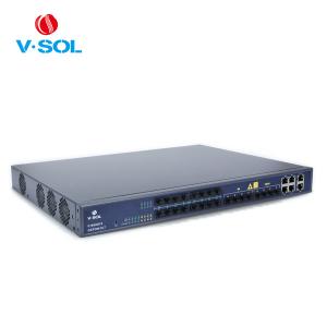 FTTH 16 Pon GEPON OLT Support IPv4 / IPv6 With 4 10GE SFP Uplink