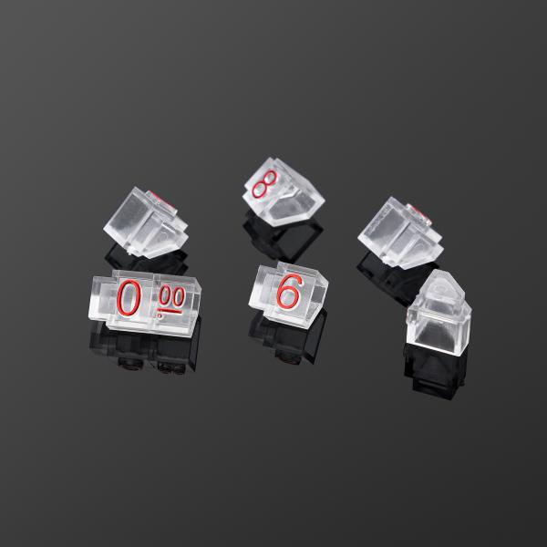 Jewelry Watch Ring Acrylic Price Tag Cube Adjustable Sale Blocks Tags Display Cubes