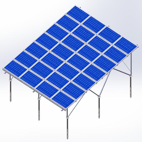 Maximum Pre Assembly Aluminum Solar Panel Mounting System High Strength