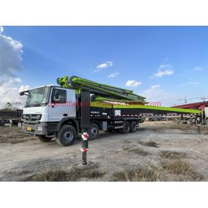 Green Refurbished Zoomlion Concrete Mixer Machine 56 Meter Used Concrete Pump