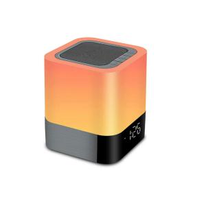 Colorful Bedside LED Light Bluetooth Speaker Portable Touch Sensor Built - In