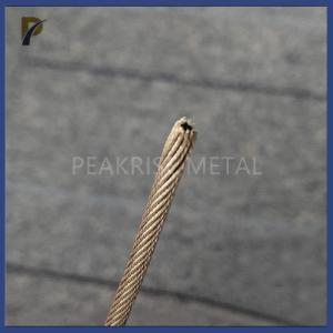 Thin 99.95% Pure Tungsten Wire Rope W1 Grade Tungsten Wire For Vacuum Single