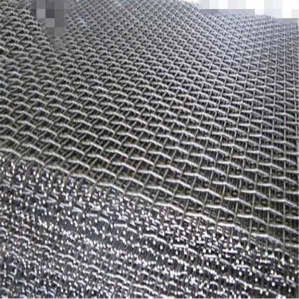 Hot Dipped Galvanized Iron / Stainless Steel Square Crimped Wire Mesh With Solid Structure