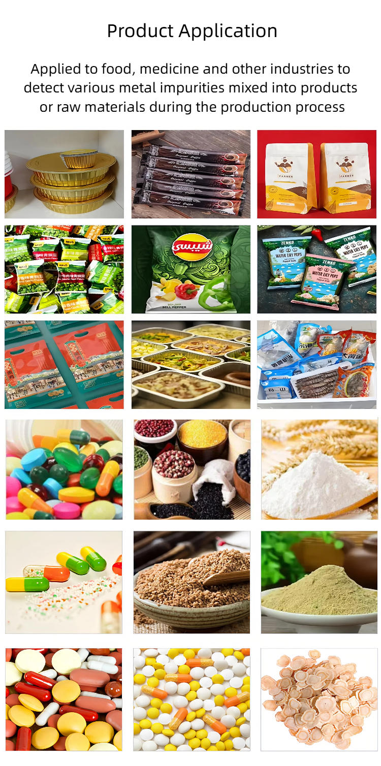 Food Industry Sorting Machines Conveyor Belt Metal Detectors for Detecting Buns Steamed Buns Dumplings Biscuits