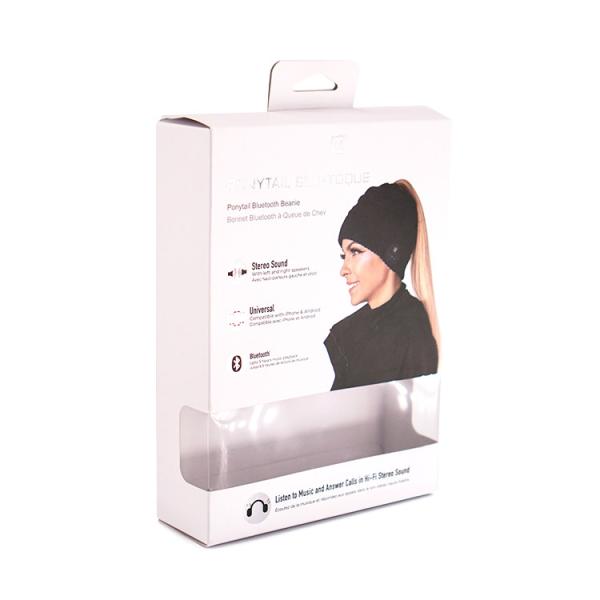 Wireless Headphone Packaging Box Kraft Gift Box With Window 140mm*45mm*190mm