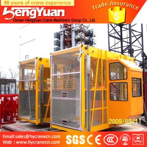 Quality Single Cage and Double Cages Construction application Builders' Hoist for sale