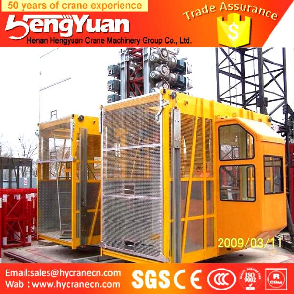Buy Single Cage and Double Cages Construction Elevator/hoist for builder at wholesale prices