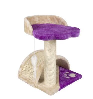 Climbing Cat Scratching Tree Stable Square - Shaped Base Room Corner Placement