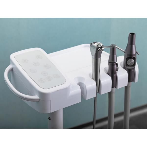 Economic Design Pu Leather Dental Chair Unit With Down Mounted Operation Tray