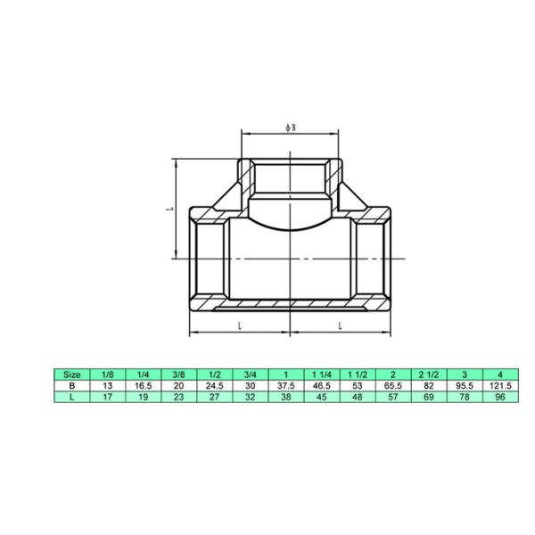 High Strength Stainless Steel Equal Tee Good Ductility Long Working Life