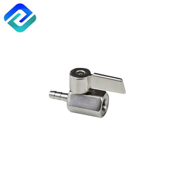 Stainless Steel Floating Hose Barb Mini Casting Ball Valve