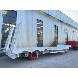 Folding Gooseneck Design 3 Axles 80tons/100 Tons/120 Tons Lowbed Lowboy Semi