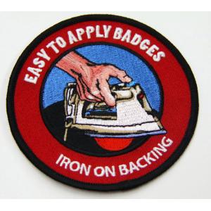 Round Shape Cotton Custom Embroidered Patches