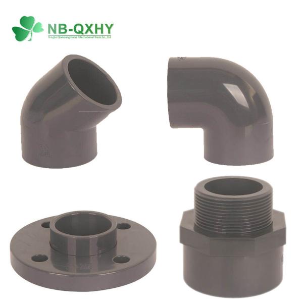 Buy High Thickness DIN Pn16 PVC Pipe Fitting Socket UPVC Elbow Coupling Flange 20mm to 400mm at wholesale prices