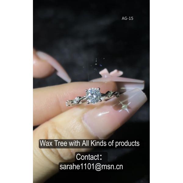 Round Moissanite Diamond Tiny 925 Silver CZ Rings With Band Width 2-3mm And