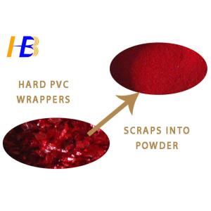 Candy Wrappers Rigid PVC Pulverizer Machine 10 - 80 Mesh Powder Size 45kw