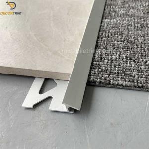 12mm Carpet Tile Edge Trim , Aluminum Carpet Transition Strip To Tile OEM