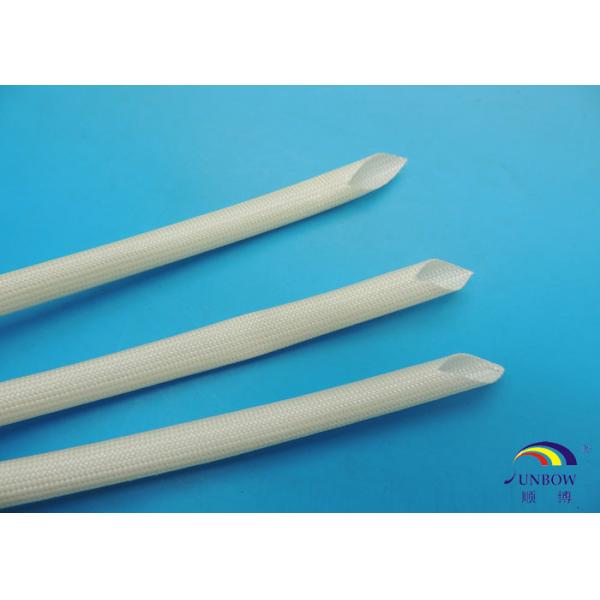 Buy F Class 155ºC Professional Acrylic Resin Coated Braided Fiberglass Sleeving / High Temperature Sleeves at wholesale prices