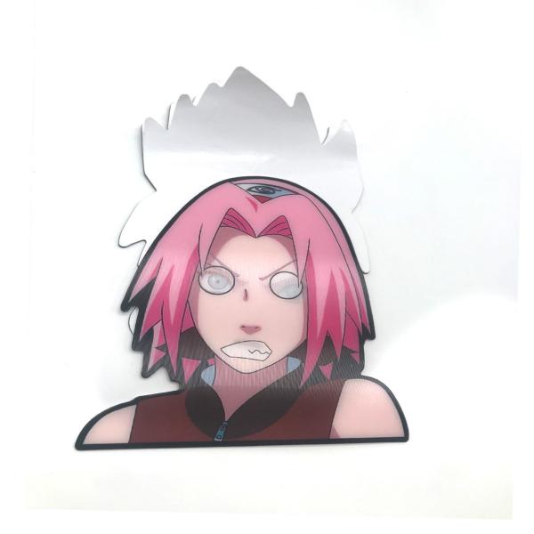 Manga Waterproof Cartoon Changing Flips Decals Lenticular 3D Anime Motion Stickers for Car Laptop Suitcase