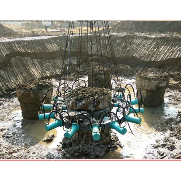 BYMK-180S Excavator or crane with powerback Hydraulic Pile Breaker/Cutter for your piles construction