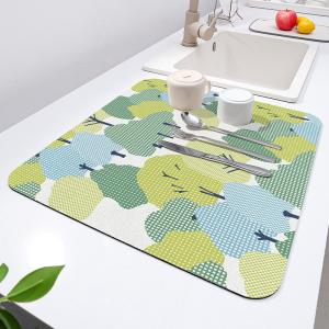 China 30*40cm/40*50cm Kitchen Drying Mat for Stone Countertops Customizable and Durable on sale