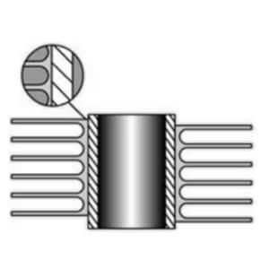 DELLOK Best Selling Aluminium Extruded Fin Tube