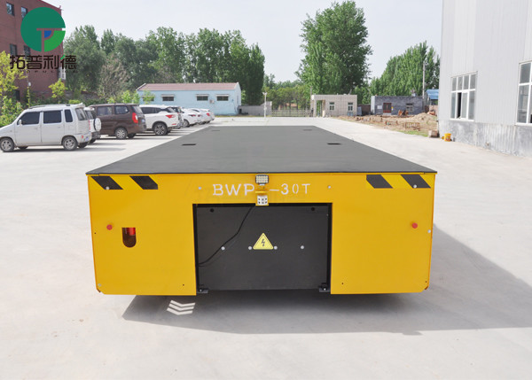 Buy Assembly Line Boiler Plant 20t Transfer Battery Trackless Flat Car at wholesale prices