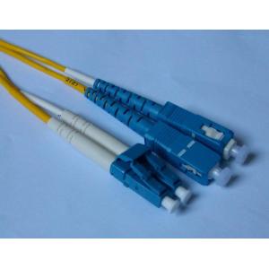 Fiber Optic Patch Cord LC-SC Single Mode Duplex , 0.9mm 2.0mm 3.0 mm