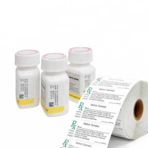 30mg PVC Pill Bottle Label 10x3cm With 30mg Plastic Bottles