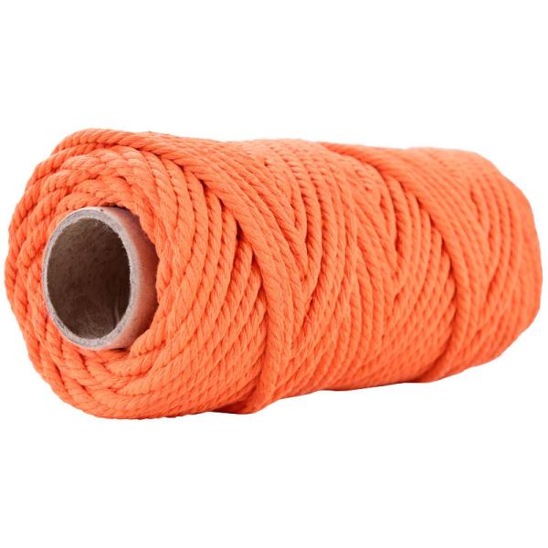 50m Dusty Pink Macrame Cord 5mm ISO9001 Pink Cotton Rope 3 Strands