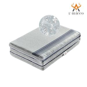 Breathable Mesh Sides Airfiber Tri-Fold Mattress Non-Slip Bottom