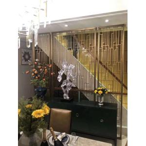 Mirror Copper Stainless Steel Room Dividers For Hotels/Villa/Lobby/Shopping Mall