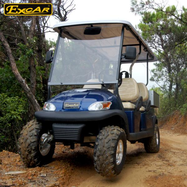 Blue 48v 3.7kw 2 Seat Electric Utility Golf Cart / Buggy Club Car