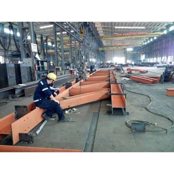 1 Floor Industrial Steel Structures , H Beams Steel With Steel Cladding Buildings