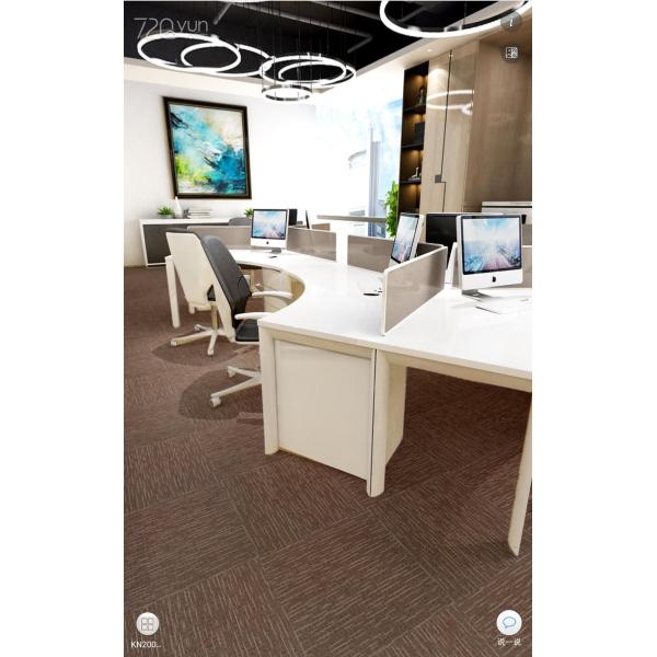 Indoor Nylon Carpet Tiles Industrial Grade Carpet Squares With Pvc Material