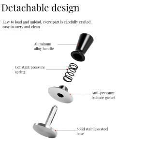 Ceramic 58mm Coffee Tamper with Customizable Aluminium Alloy and Calibrated