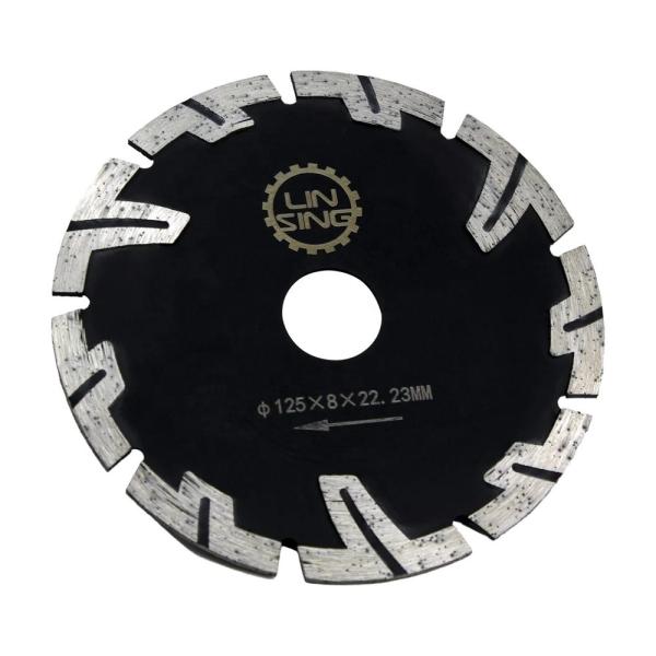 Protected Teeth Diamond Disc 125mm Blade Diameter for Cutting Marble Granite