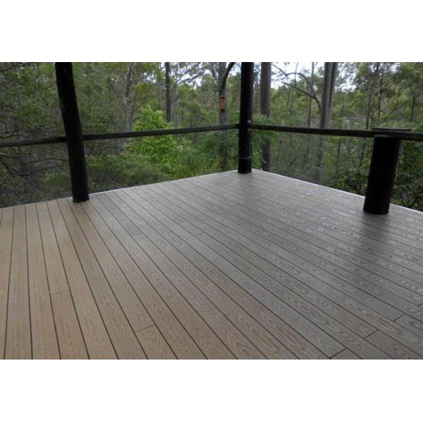 Dimensional Stability Plastic Decking Boards , Recyclable Wood Plastic Composite