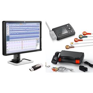 Quality Holter ECG Workstation EKG Analysis Software 3/12 Channels 24 Hours Holter for sale