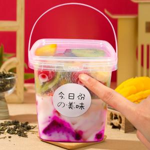 Other Food Grade Thicken Plastic Bucket With Holder And Lid For Seafood Snack