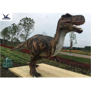 Large Size Dinosaur Model In An Amusement Park Loved By Children