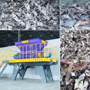 Double Shaft Scrap Metal Shredder with 1-10 cm Output Size 1500×850 mm Shredder