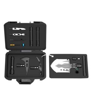 China Shovel Head Camping Tool Kit , Aluminum Alloy Survival Tool Box on sale