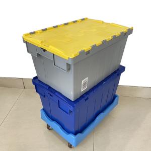 171 ltr Industrial Storage Container Stackable Harvest Crates With Lids Wine
